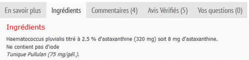 phyto-one astaxanthine