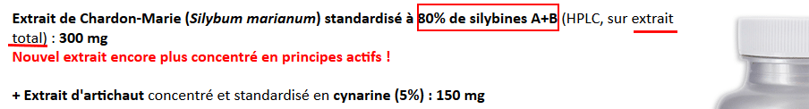 chardon marie de nutrixeal maj